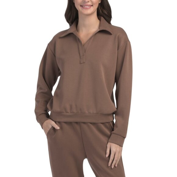 CARBON38 toffee Ultra Soft Logo Sweatshirt - Picture 1 of 2